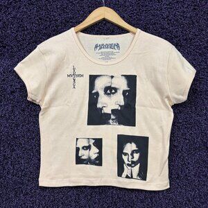Lady Gaga Mayhem Splitface Crop Top Size Extra Large
